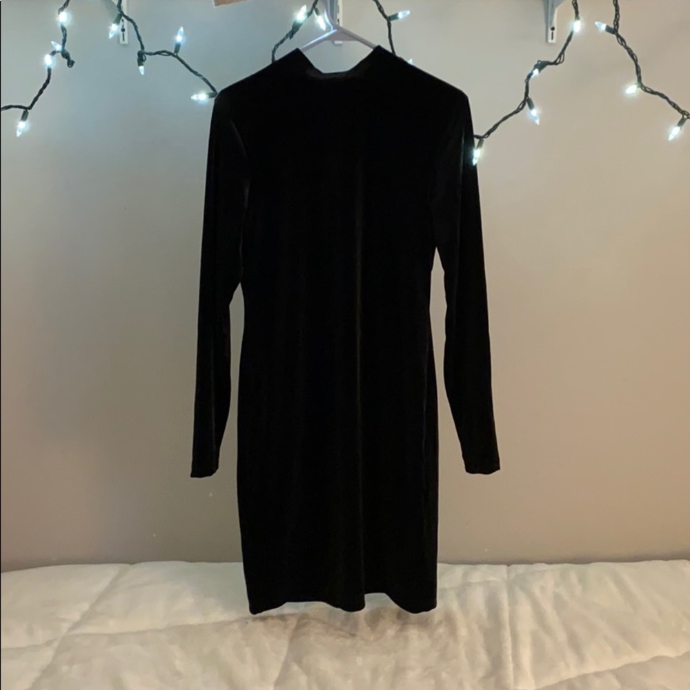 H&M bodycon suede mini dress